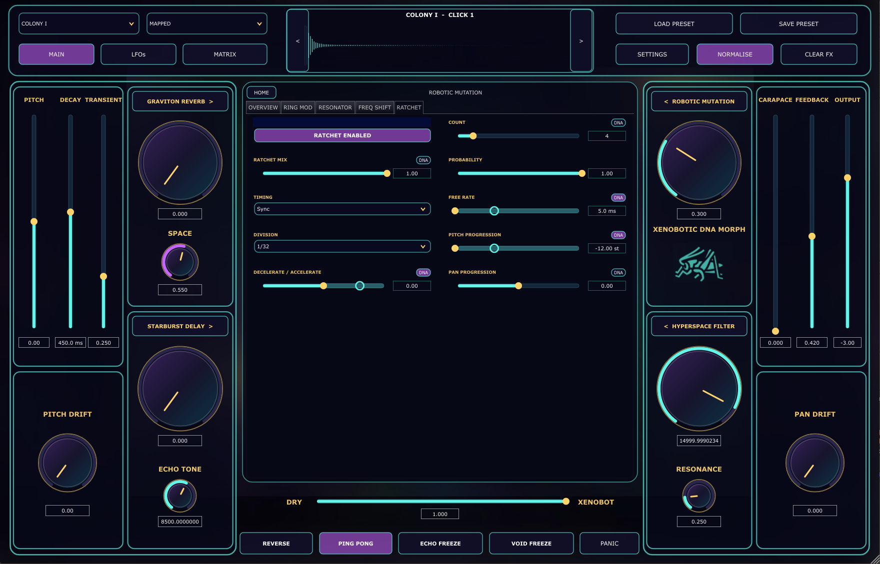 XenoCricket Xenobotic DNA Morph control