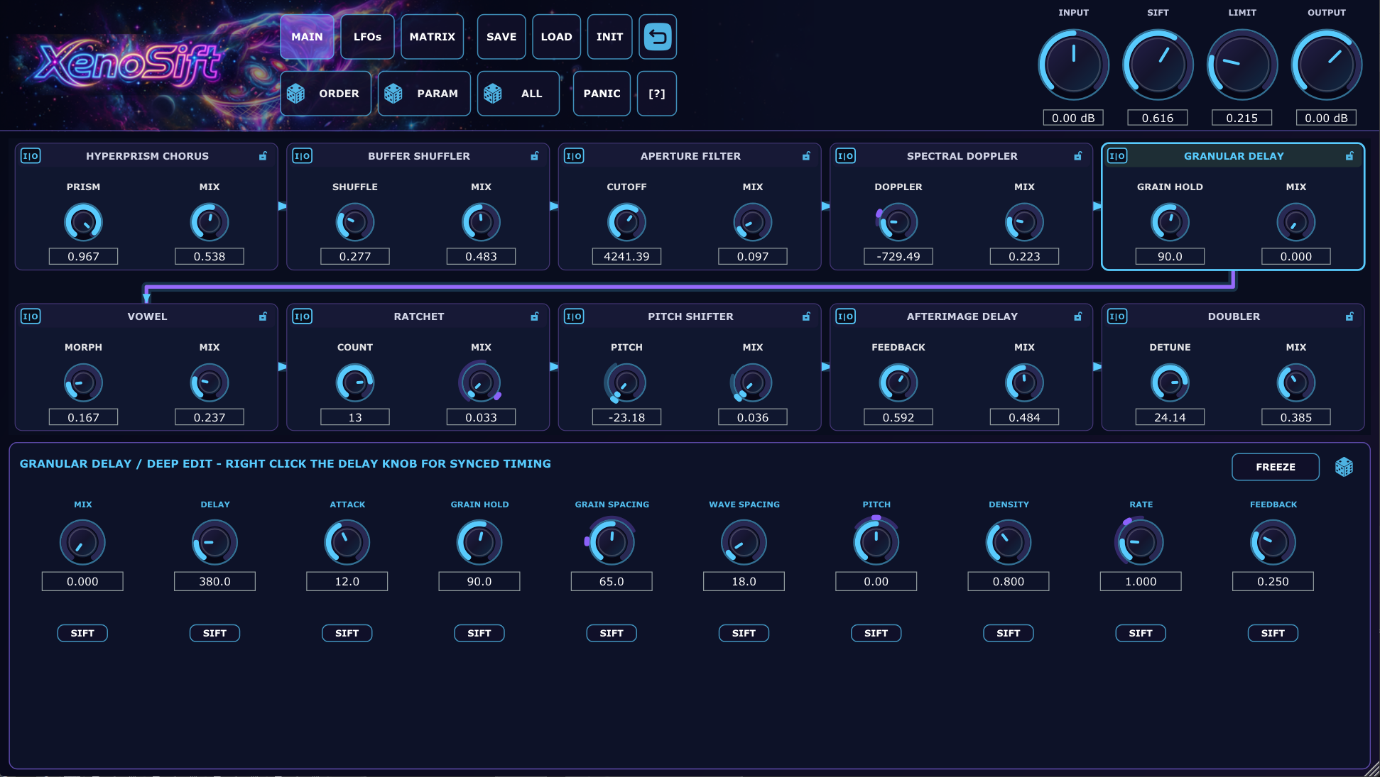 XenoSift Granular Delay Deep Edit